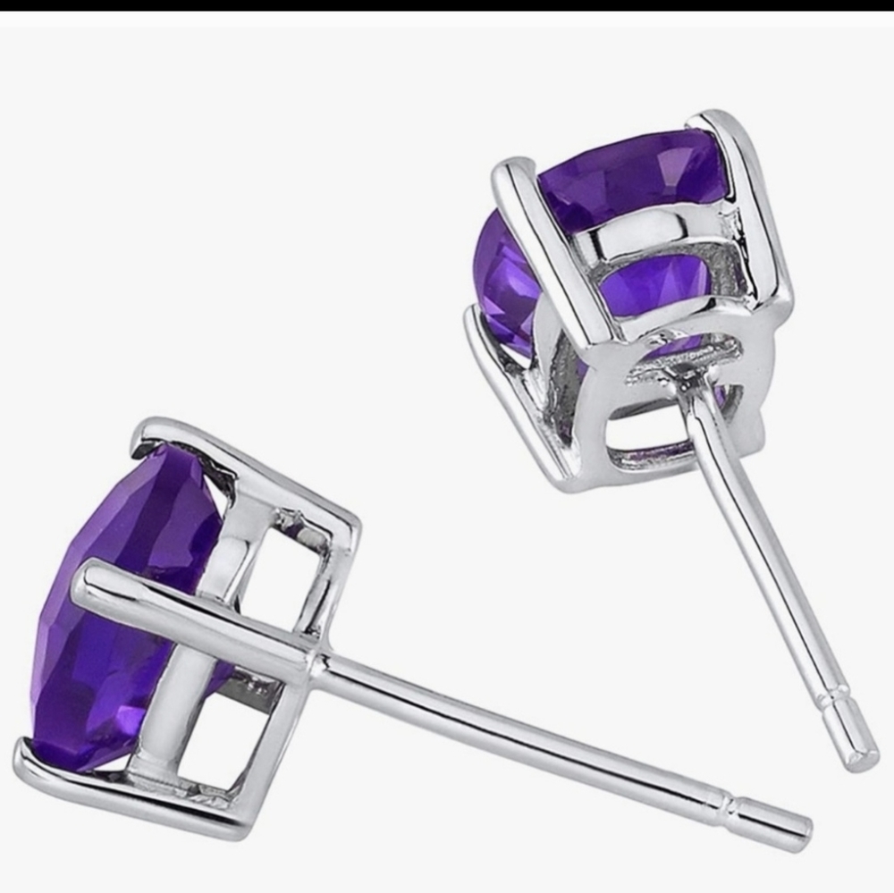 Angara Amethyst earrings